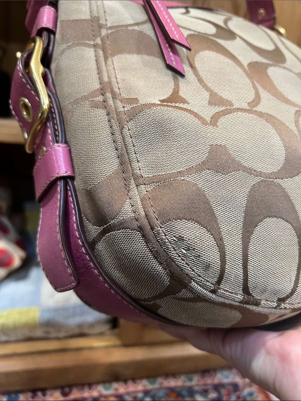 Coach 12674 Signature Zoe XL Hobo Bag - Picture 3 of 15